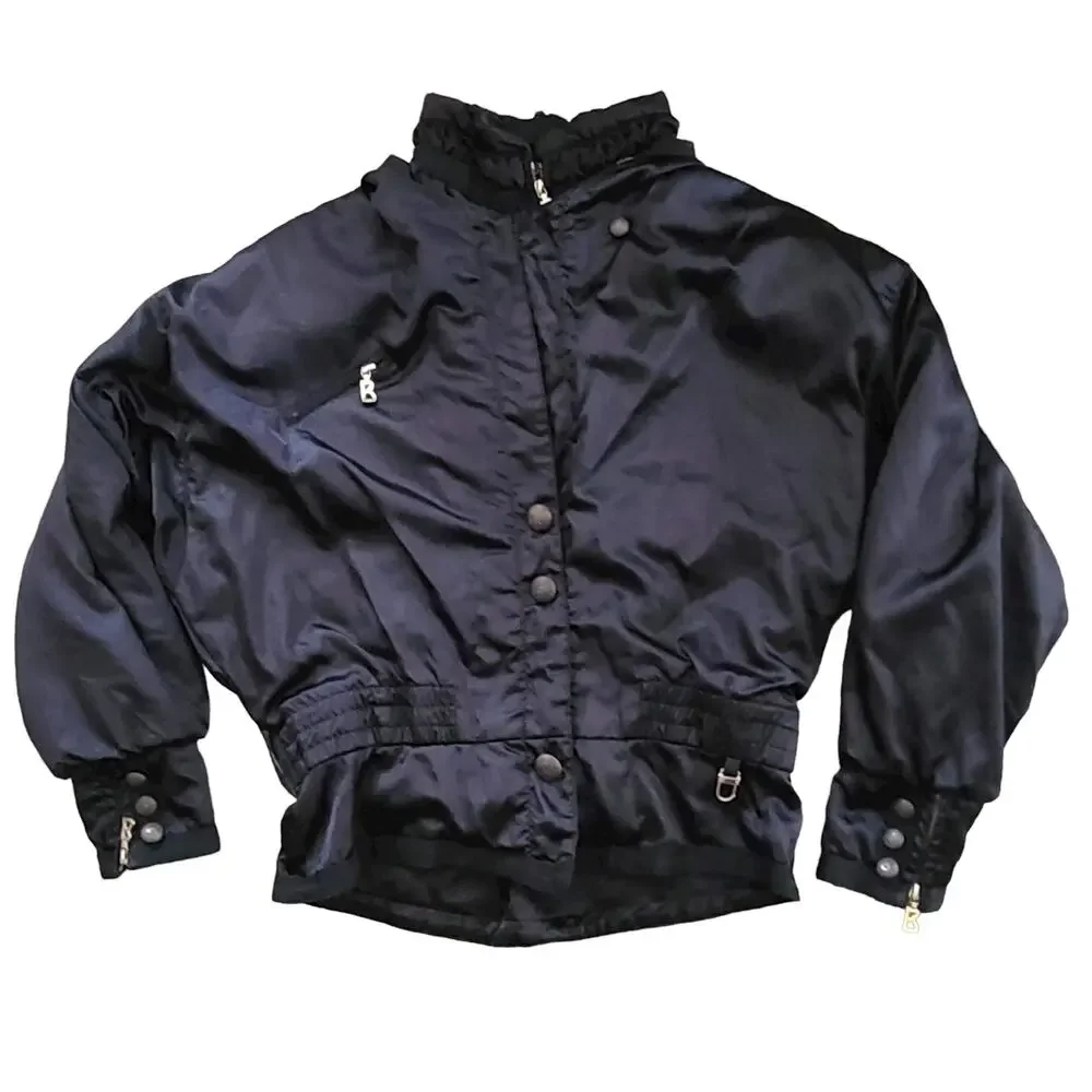 BOGNER Vintage Ski Layerlite Jacket Black And Gold USA Women's Size L/XL* - Picture 2 of 12